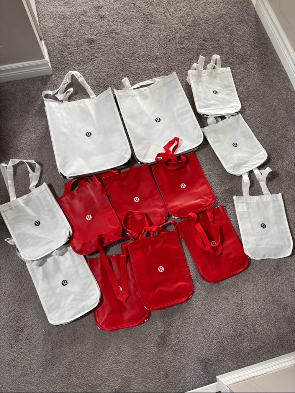 lululemon athletica Tote Bags - White & Red